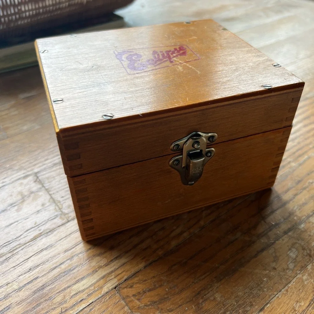 Vintage Eclipse Wood Box Machinist Tool Box